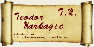 Teodor Markagić vizit kartica
